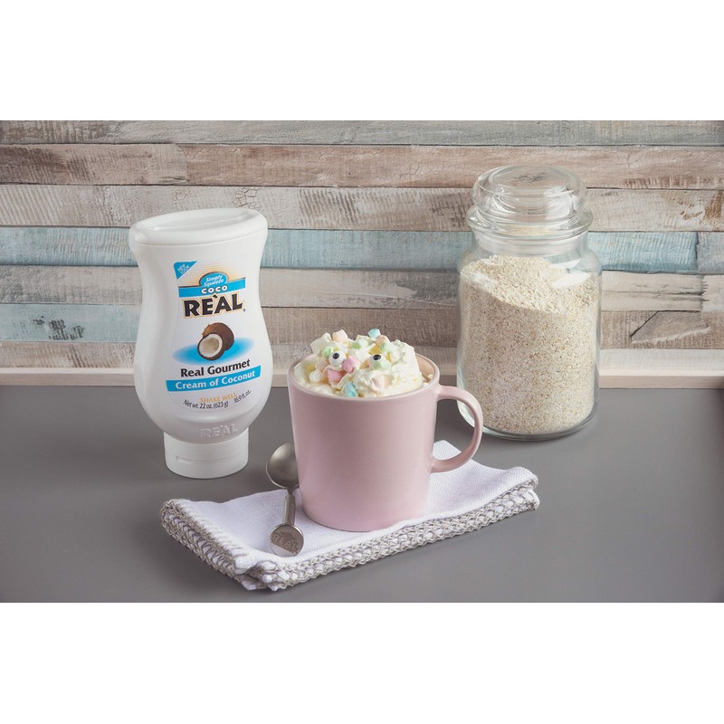 Coco Reàl, Cream of Coconut, 16.9 FL OZ Squeezable Bottle,