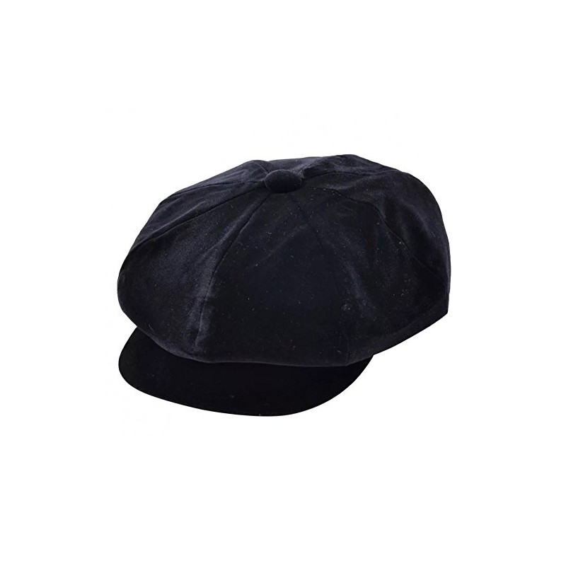 Express Hats Ladies Classic Velvet Bakerboy 8 Panel Cap, 3