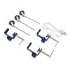 Robust Metal Bench Clamp with Pulley - Ideal for Laboratory,