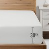 Utopia Bedding King Fitted Sheet, White - 12 Inch (30cm)