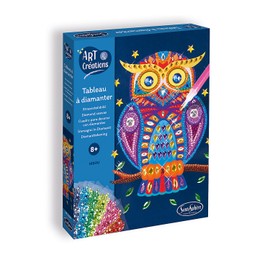 SENTOSPHERE - Rhinestone Owl Painting