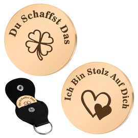 Bluckincle Good Luck Charm, Good Luck Charm Exam, Encouragement Gifts, Get Well Soon, A Small Hug, Du Schaffst das 2