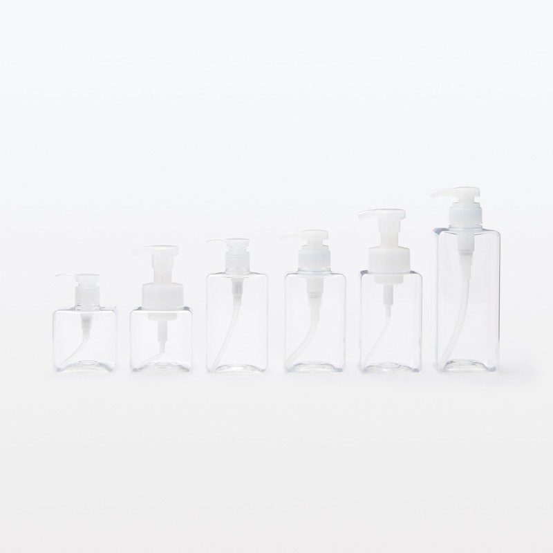 MUJI OHB13A1A PET Refill Bottle, Clear, 20.3 fl oz (600