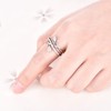 Starnny Infinity Rings for Women 925 Sterling Silver Crossover Engagement