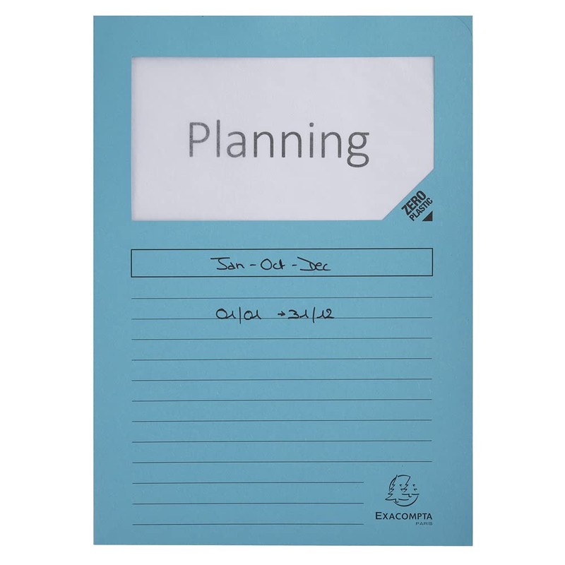 Exacompta 50250E Pack of 25 Window Folders Super PEFC Certified
