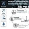 #8 x 2-1/2" Sheet Metal Screws 250PCS 410 Stainless Steel
