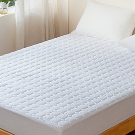 Kono Quilted Mattress Protectors Single Extra Deep Ultra Soft Breathable Fitted Bed Cover with Elasticated Skirt (Single)