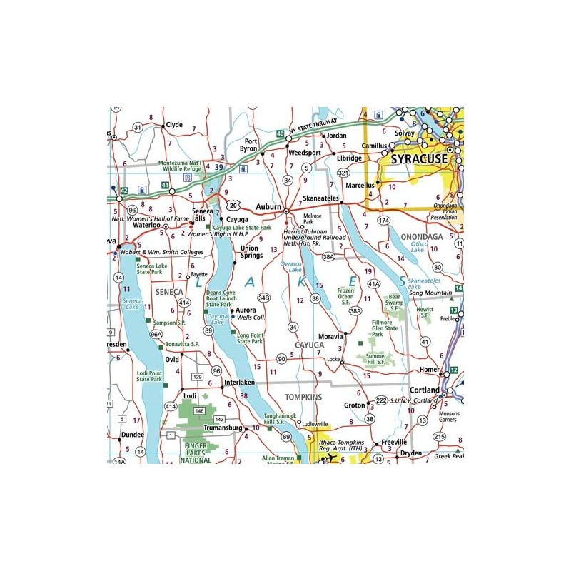 MapSherpa: New York State Wall Map - Extra Large -