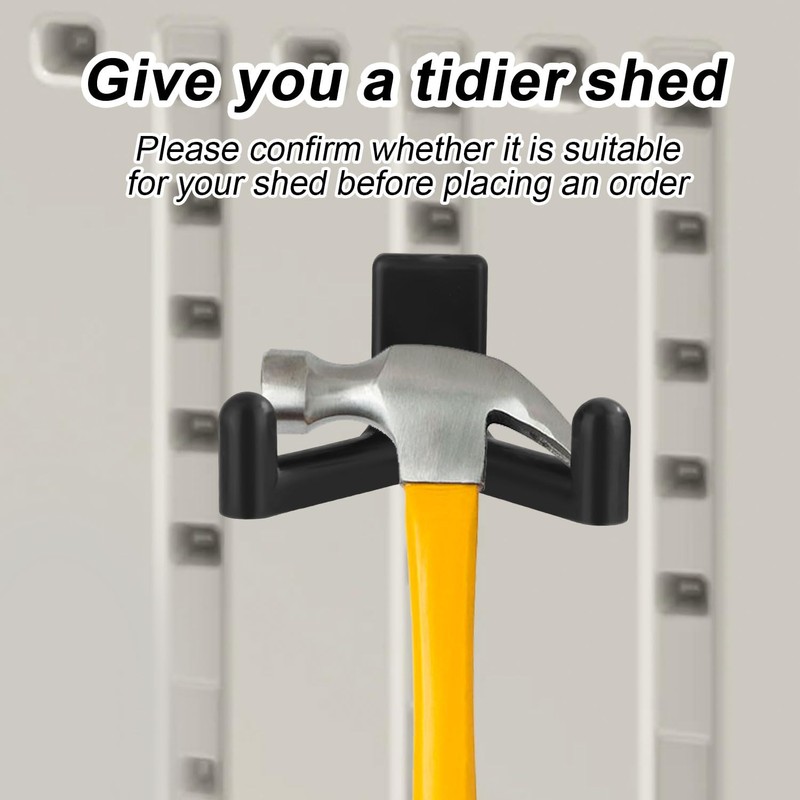 3pcs Shed Hooks for Rubbermaid, Resin Multi Purpose Shed Accessories