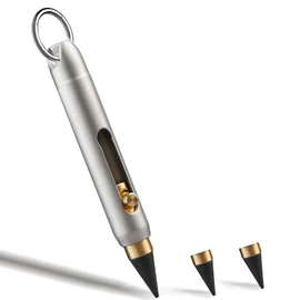 Infinity Pencil - Everlasting Metal Inkless Pen, Titanium Forever Erasable Pen for Sketch Drawing Writing | Mini Mechanical Pencil Keychain Gift for School Office