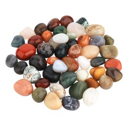 NKlaus 300 g - 900 g India Mix Tumbled Stones Worry Stone 20-35 mm Massage Stones Healing Stones 11145