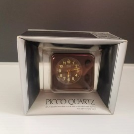 Picco Vintage Picco Quartz Compact Fold Up Travel Alarm Clock with Snooze Feature