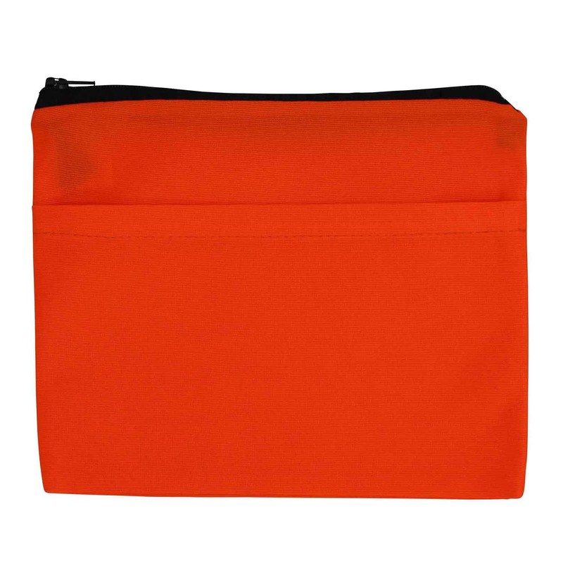 4business Pack of 10 Car Safety Vests Orange with Zip