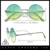 SA106 Summer Color Gradient Lens Circle Lens Round Hippie Sunglasses