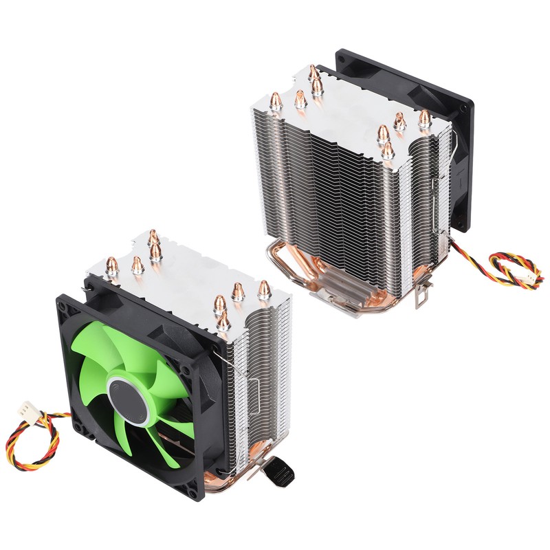 CPU Fan 4 Heatpipes 90mm 3pin Noiseless Plug and Play