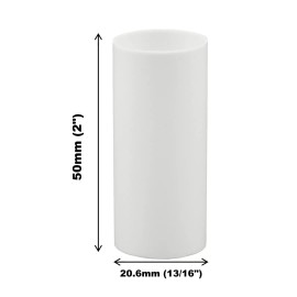 Creative Hobbies 2 Inch White Plastic Candle Cover For Candelabra Base Lamp Sockets, 12 Pieces