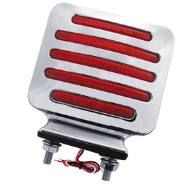 KACEPAR Double Face Square LED Turn Signal Light, LED Fender Marker Light Side Shooter Fender Light, Fender Mount Turn Tail Light, LED Side Signal Light, Fit for 12-24V Vehicles