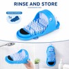 2pcs Shower Foot Scrubber for Bath - Silicone Foot Cleaner