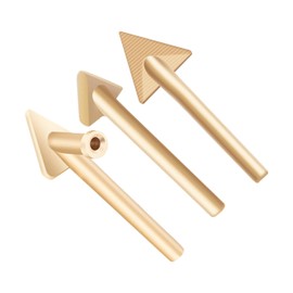 Milageto Soldering Iron Tip Set Smoothing Tips Plastic Welder Tool Welding Equipment Welding Head for Various Plastic Items Automotive Repairs Kit, 3 Pieces Set, As described