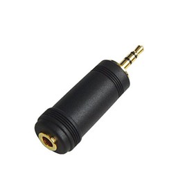 3.5mm Stereo Mini Plug (Female) 3 Pole to 2.5mm Stereo Ultra Mini Plug (Male) 3 Pole Conversion Plug Gold Plated PLG-N6105GD