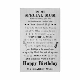 FALOGI Mum Birthday Cards, Happy Birthday Mum Card, Mum Birthday Gifts Ideas from Daughter Son