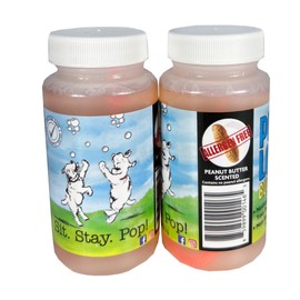 Atomic Bubbles Puppy Love Bubbles, Peanut Butter Scented Bubbles 4oz. Bottle-2 Pack in Peanut Butter Flavor for Dogs