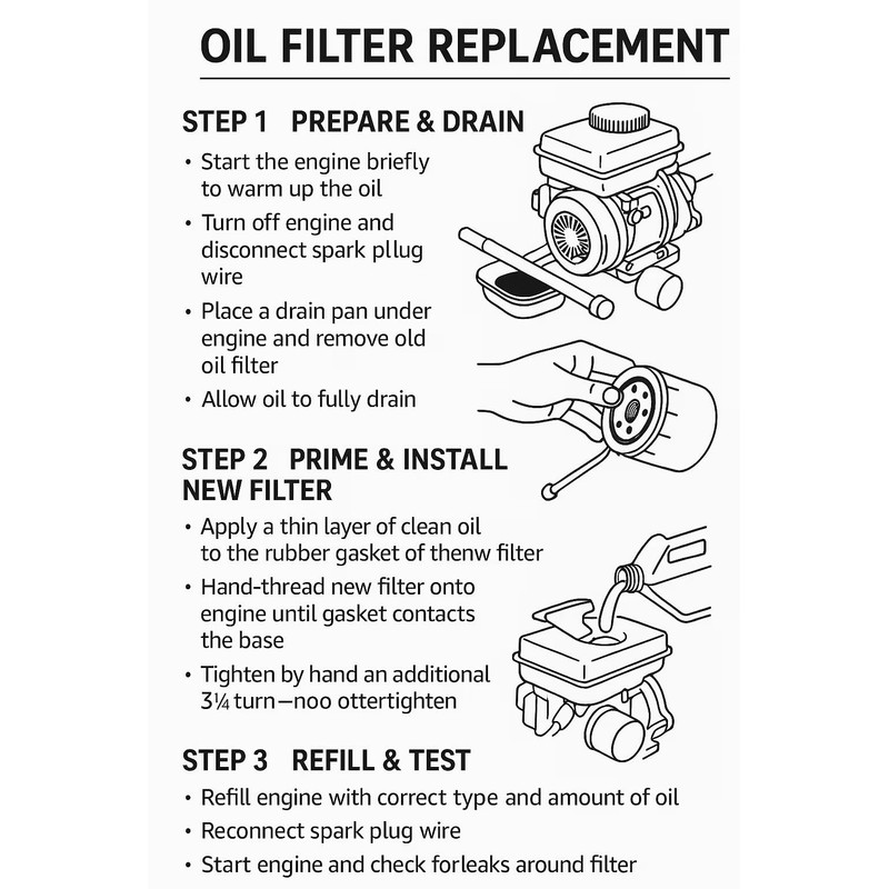 6-Pack. 36262 Engine Oil Filter – 3/4"-16 Thread, 3" Height,