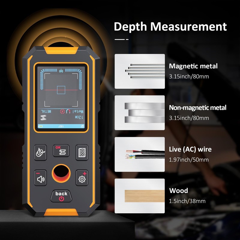 Stud Finder Wall Scanner with Modes for Metal, Wood and