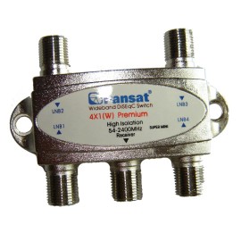 Pansat 4X1 DiSEqC SWITCH PANSAT PREMIUM WIDEBAND FTA SATELLITE C/KU BAND ~ BRAND NEW