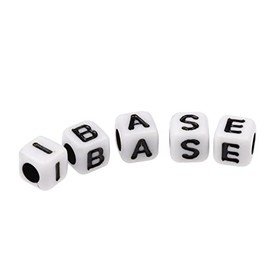 Alphabet Beads Acrylic Letter, 6 x 6mm Cube Square 1280 pcs, for Bracelet Jewellery Making Vertical Hole White Kits Mixed Handmake Craft Bracelets Necklaces DIY Capital Set Letters Flat Key Chains
