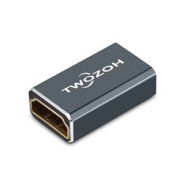 Twozoh 8K HDMI Coupler (1-Pack), HDMI 2.1 Female to Female Adapter, HDMI Female Connector 48 Gbps HDMI Extender Support 8K@60Hz, 4K@144Hz 1080p