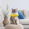 LuckyOpt Sunflower Cat Recovery Cone, Adjustable Pet Elizabethan Collar for