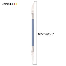 MECCANIXITY 5pcs Dual Ends Metal Spudger Set Professional Crowbars Pry Opening Repair Tool for Cellphone Laptop Tablet Mainboard CPU Chip