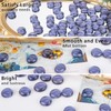 DomeStar 1LB Flat Glass Marbles, Purple Decorative Marbles for Vases