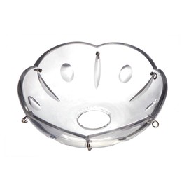 B&P Lamp® Crystal Bobesche - Olive Design 4" (100Mm) Diameter, 6 Pins