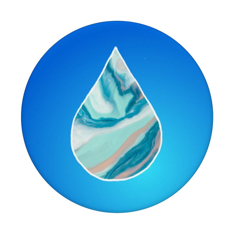 Aromatherapy Essential Oil Blue Marble Drop Swag