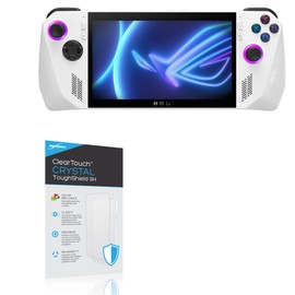 BoxWave Screen Protector Compatible with ASUS ROG Ally Z1 Extreme - ClearTouch Crystal ToughShield 9H (2-Pack), Clear 9H Tough Flexible Film Screen Protector