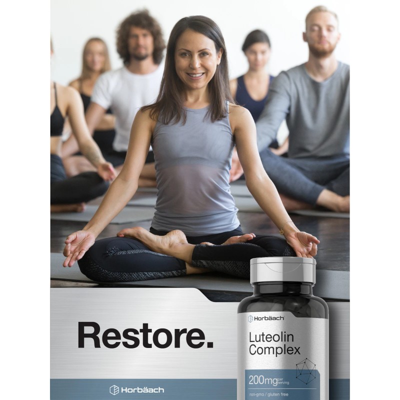 Horbäach Luteolin Complex with Rutin 200mg | 50 Capsules |