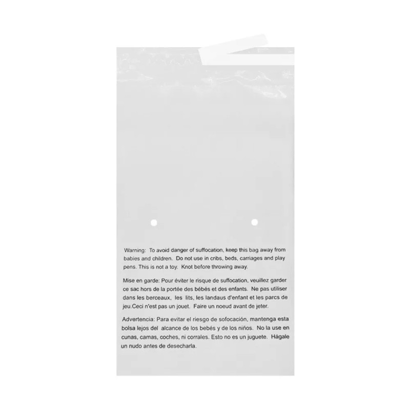 EcoSwift 10 19x24 EcoSwift Self Seal Suffocation Warning Clear Poly