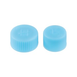 A ABSOPRO 1 Pair ID 0.62 Inch Air Conditioning Valve Caps for Car Air Conditioning System Blue
