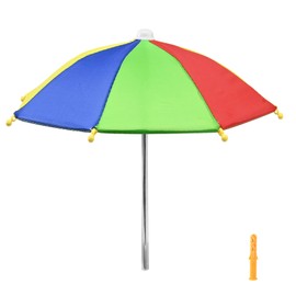 Aliyoham Squirrel Feeder Umbrella, Squirrel Picnic Table Umbrella for Outside, Replacement Mini Umbrella for Squirrel (Multicolour)