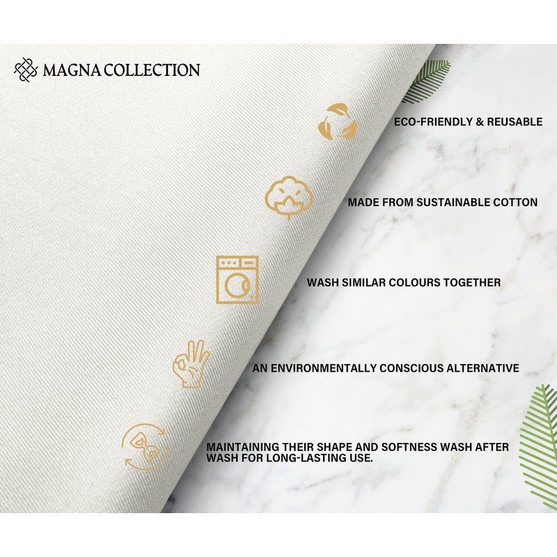 Magna Collection Cotton Cloth Napkins – Set of 12 (46cm