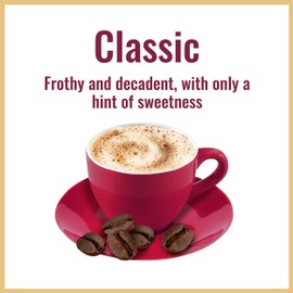 Hills Bros Instant Decadent Classic Cappuccino Mix with a Hint of Sweetness, Easy to Use and Convenient, Enjoy Coffeehouse Flavor at Home, Frothy, 14 Oz