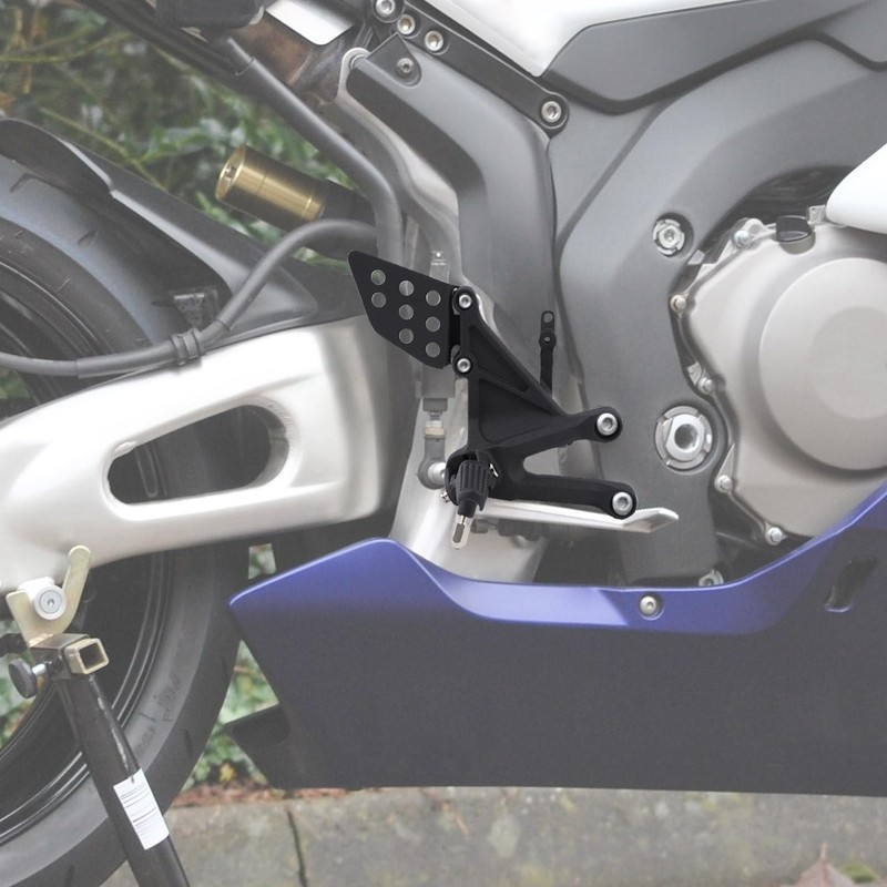 TCMT Sand Black Front Footrest Foot Pegs Bracket Set Fit