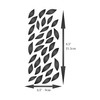 Slimline Leaves Stencil 10x23cm - Petal Card Making Slim Cutting