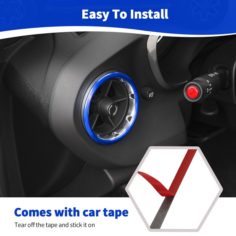 JOSHELA for Camaro Dash Air AC Vent Cover Trim Ring