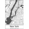 Moin Socks New York: Tea Towel/Drying Towel/Kitchen Towel with Map