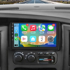 Car Radio Stereo for Dodge RAM 1500 2500 2002 2003 2004 2005,9 inch Touch Screen with Wireless CarPlay Android Auto