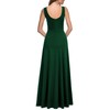 MUSHARE Women's Square Neck Sexy Split Cocktail Party Maxi Long