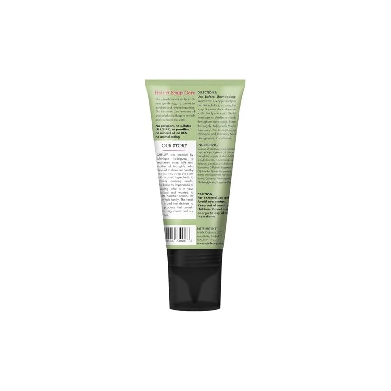 Mielle Organics Exfoliante Clarificante Para El Cuero Cabelludo Con Azúcar